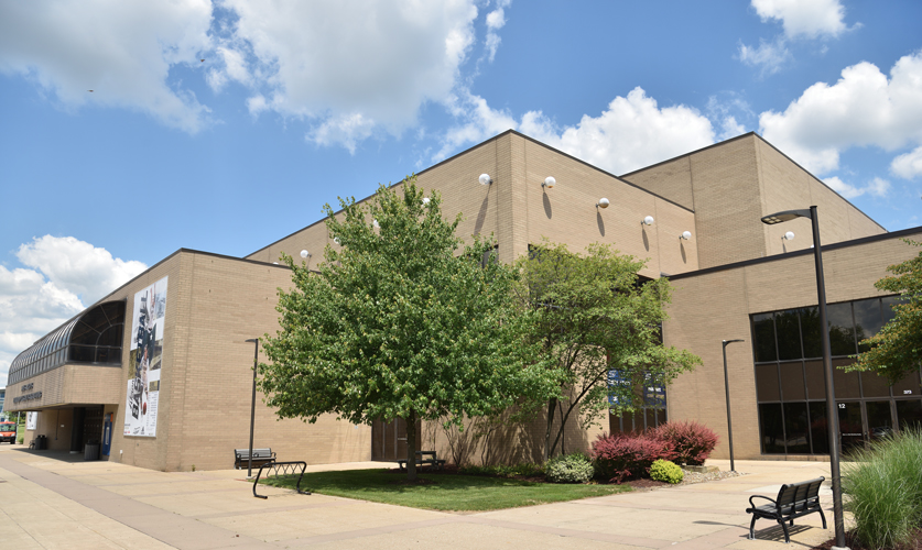 The exterior of the JAR on campus at University of Akron