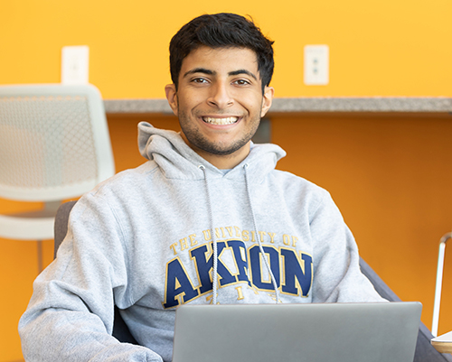Shareef Awadallah, honors student at The University of Akron